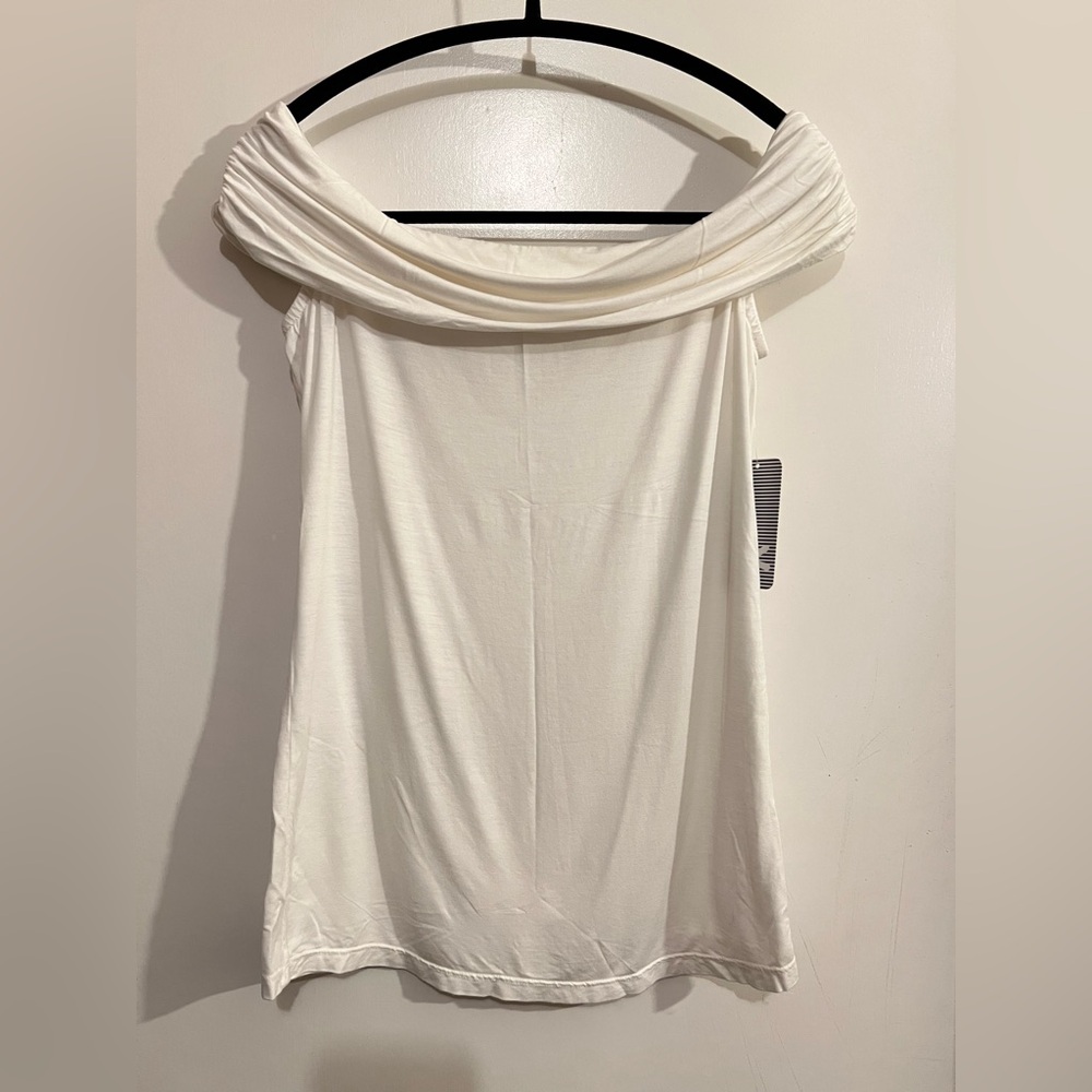 Splendid White Off Shoulder Blouse Top